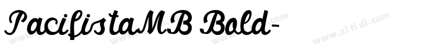 PacifistaMB Bold字体转换